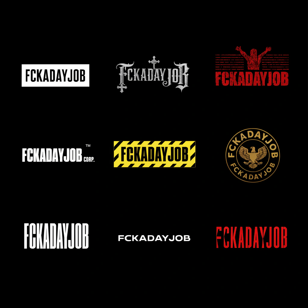 fckadayjob logo explorations